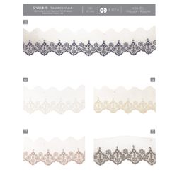 04233 Embroidered Flowers Lace, 45mm