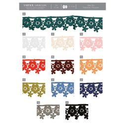 04227 Floral Guipure Lace, 35mm
