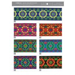 04781 Jacquard Galon with Rosettes, 50mm