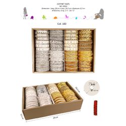 30055 Metallic Trim Assortment, 48pcs