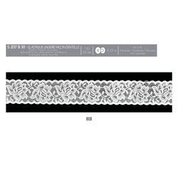 02137 Lingerie Elastic with Floral Design, 30mm