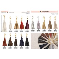 M08911 Faux Leather Tassel with Clip