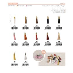 M08912 Mini Pompon Tassel