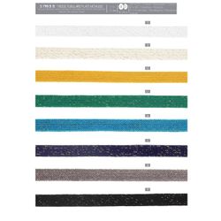 00798 Tubular Flat Braid with Metallic, 15mm