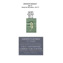 00015 Plastic Curtain Hook