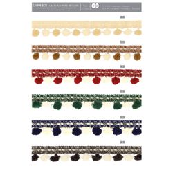 04998 Bicolor Pompom Trim