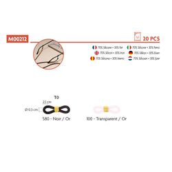 M00212 Silicone Loops for Eyeglasses