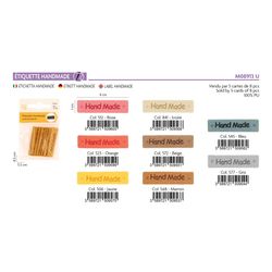 M08913 Hand Made Labels, 8 Pcs/Pk