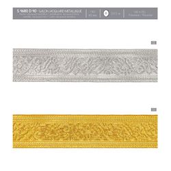 04680 Metallic Jacquard Galon, 40mm