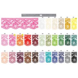 04278 Raschel Lace with Flowers, 60mm