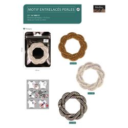 M11801 Iron on Braided Ring Motif