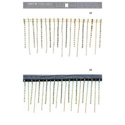 01053 Chain Fringe with Stones, 80mm