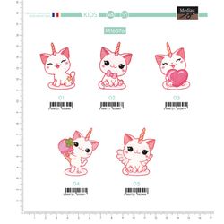 M16576 Unicat, Unikitty, Kitty-corn, Cartoony Unicorn Cat