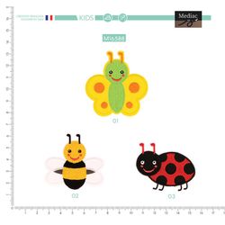 M16588 Cute Bug Appliques