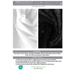 50050 Iron-on Interfacing Fabric, Unwoven & Thin