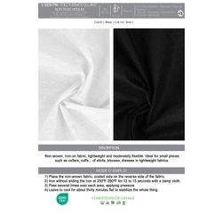 50051 Iron-On Interfacing, Unwoven & Medium