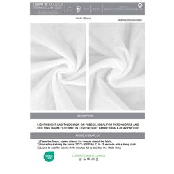 50054 Iron-on Fleece Interfacing, Light