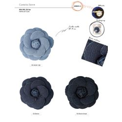 M08925 Denim Brooch