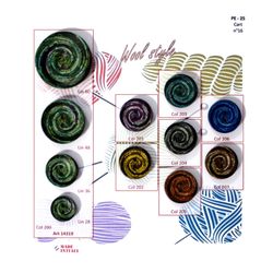B14319 Mosaic Spiral Look Button with 2-Holes