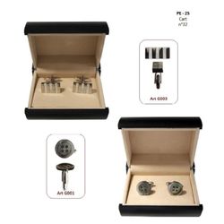 B0G001 Button Style Cuff Links by the Pair