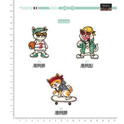 M16598 Teen Cat Motif