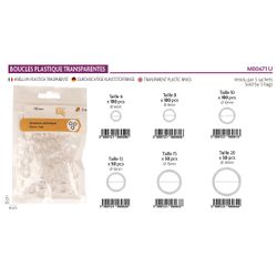 M00671 Transparent Plastic Rings