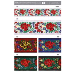 07866 Floral Jacquard, 33mm & 55mm