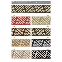 01153 Bicolor Geometric Webbing, 38mm