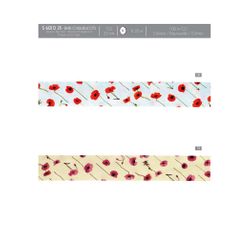 06121 Bias Binding with Flowers, 25mm