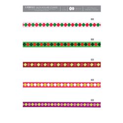 04789 Jacquard Ribbon, Diamond Design, 12mm