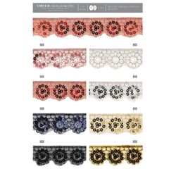 11143 Lace with Sequins, 30mm