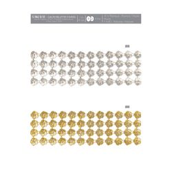 11162 Four Row Flower Sequin Trim, 55mm