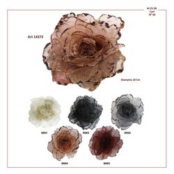 B14372 10cm Flower Brooch