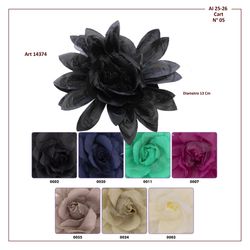 B14374 13cm Flower Brooch