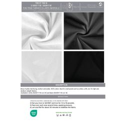 50059 Black Iron-on Cotton Fabric