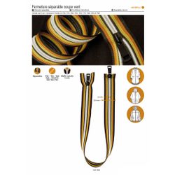 M01995 Striped Zipper