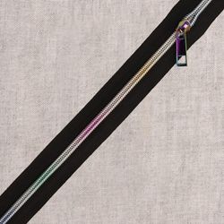 M01996 Rainbow Spiral Chain Zipper by the Yard