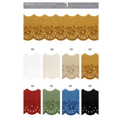 05873 Scalloped Edge Floral Eyelet, 60mm