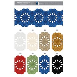 05876 Floral Eyelet Galon, 65mm