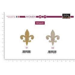 M16645 Fleur De Lis Applique II, The Glitter Version