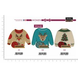 M16648 Reindeer/Christmas Appliques