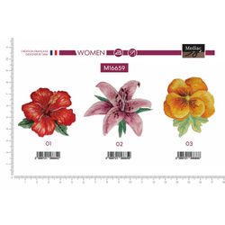 M16659 Flower Applique