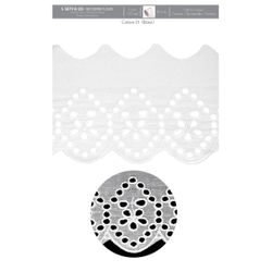05879 Floral Design Cotton Eyelet, 120mm
