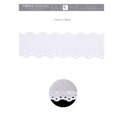 05884 Cotton Eyelet with Cherries, 55mm