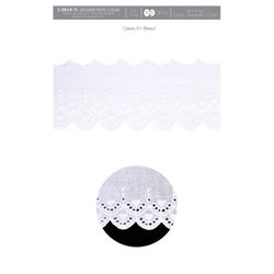 05901 Embroidered Eyelet with Small Hearts, 75mm