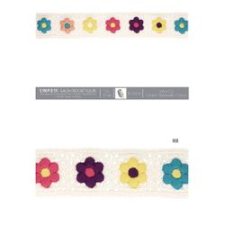 11169 Crochet Flower Trimming, 55mm