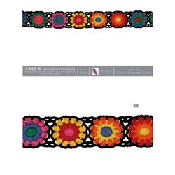 11170 Crochet Galon Trim of Roses, 45mm