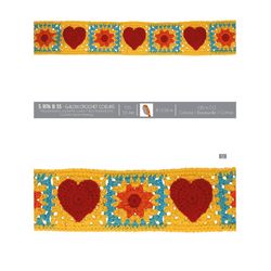 11176 Crochet Galon Trimming with Hearts, 55mm