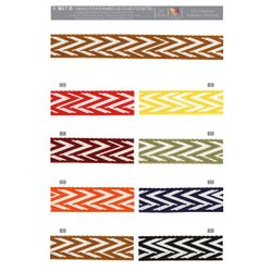 01165 Bicolor Zig-Zag Strap, 25mm