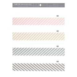 06117 Pastel Striped Bias Binding